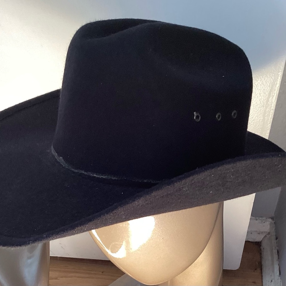 Midnight Black Western Hat - Picture 2 of 10
